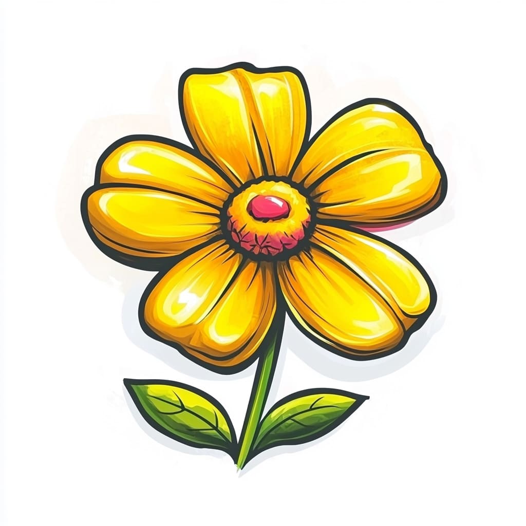 How to Draw a Cosmos Flower logo