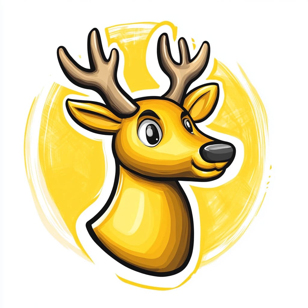 How to Draw a Deer Easy logo