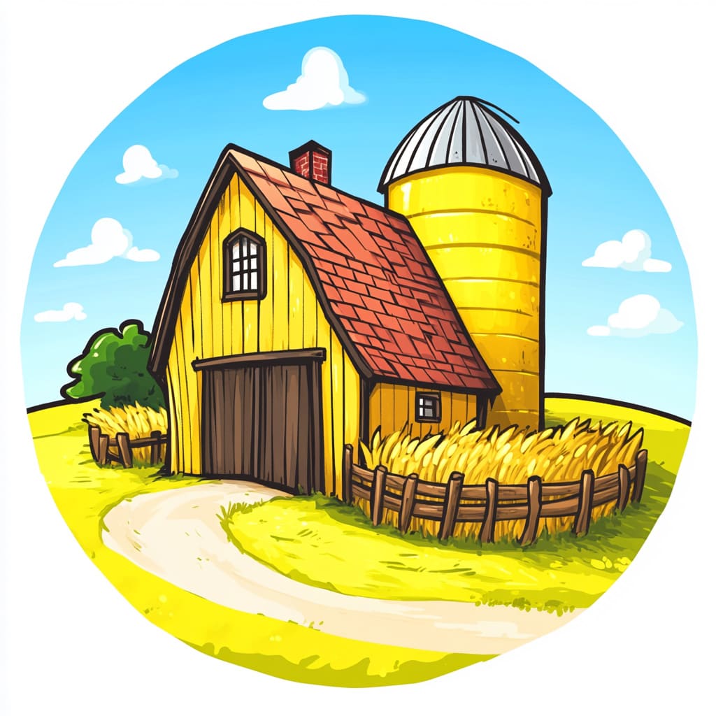How to Draw a Farm logo