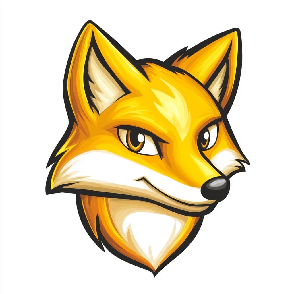 How to Draw a Fox Head logo