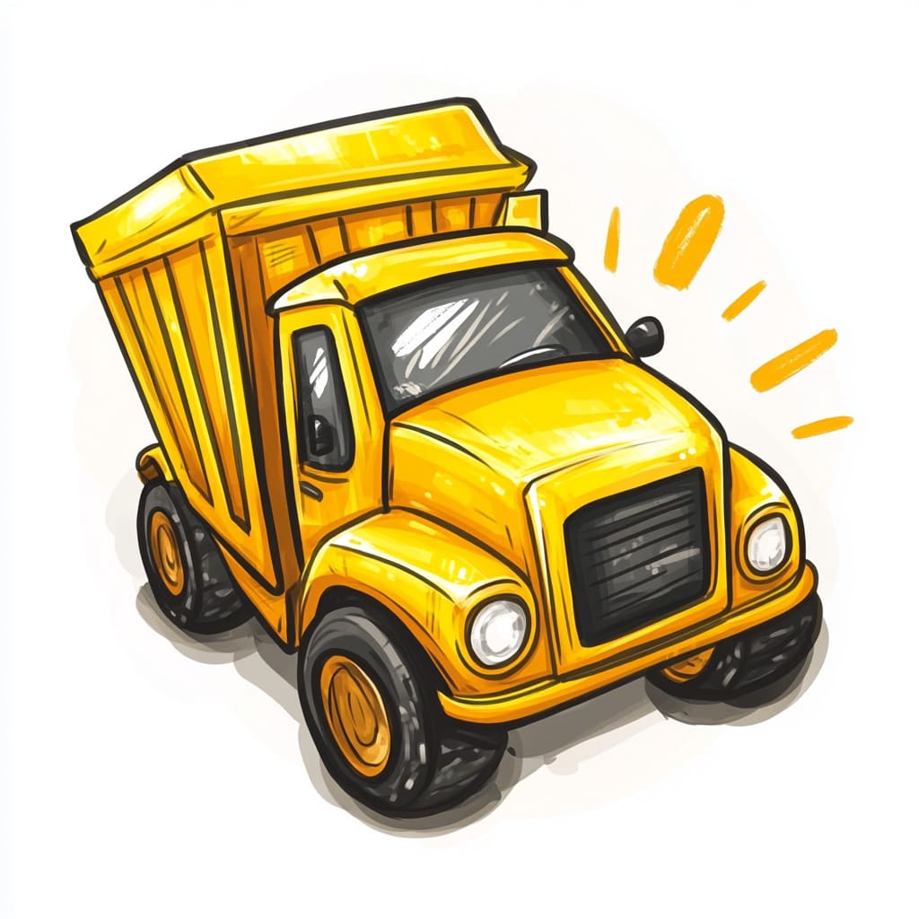 How to Draw a Garbage Truck logo