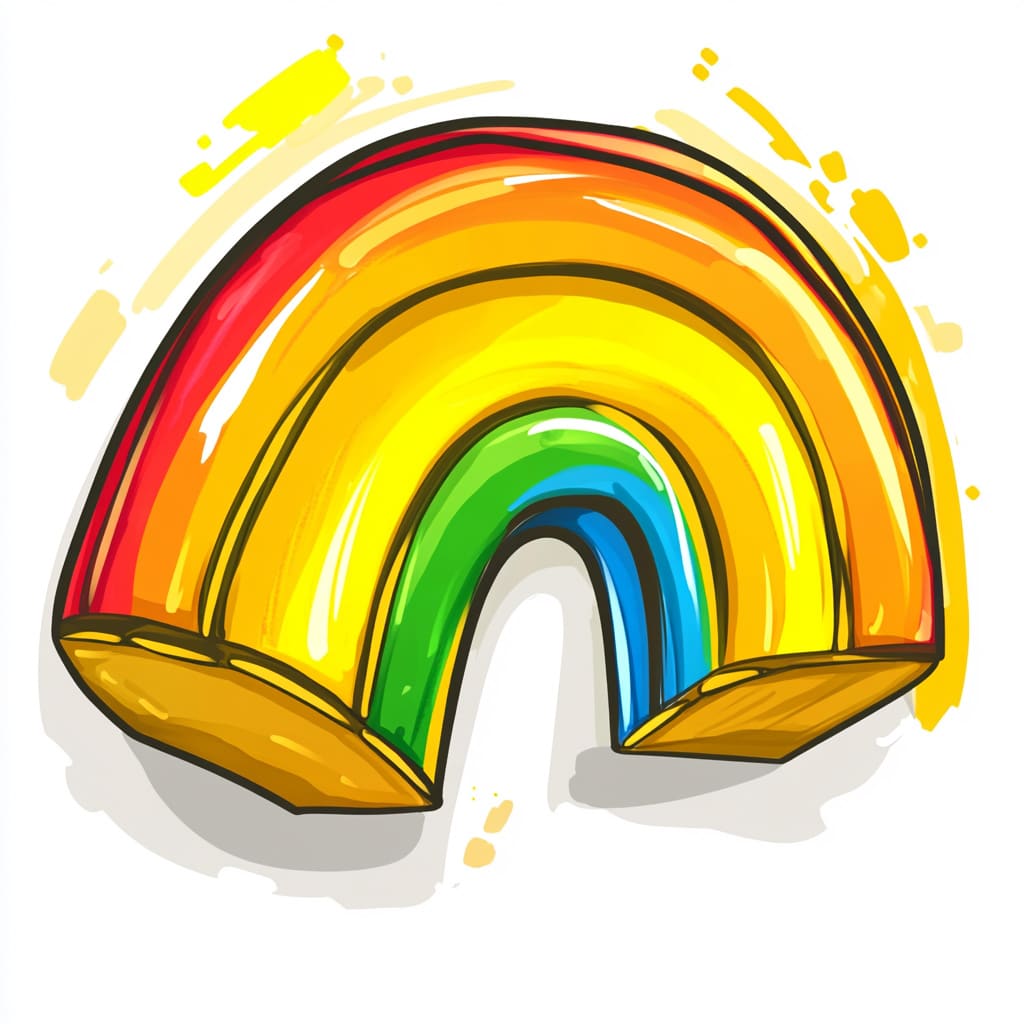 How to Draw a Rainbow logo