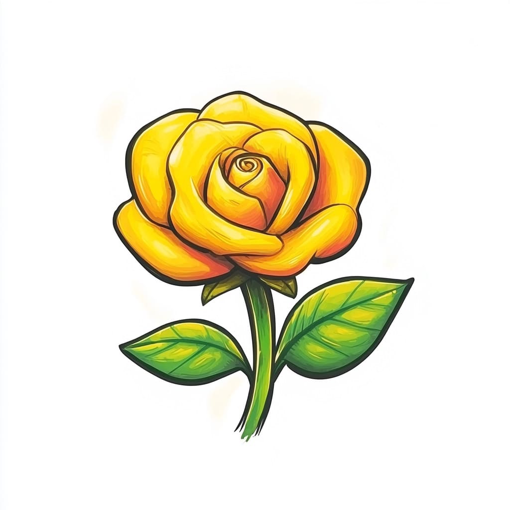 How to Draw a Small Rose logo