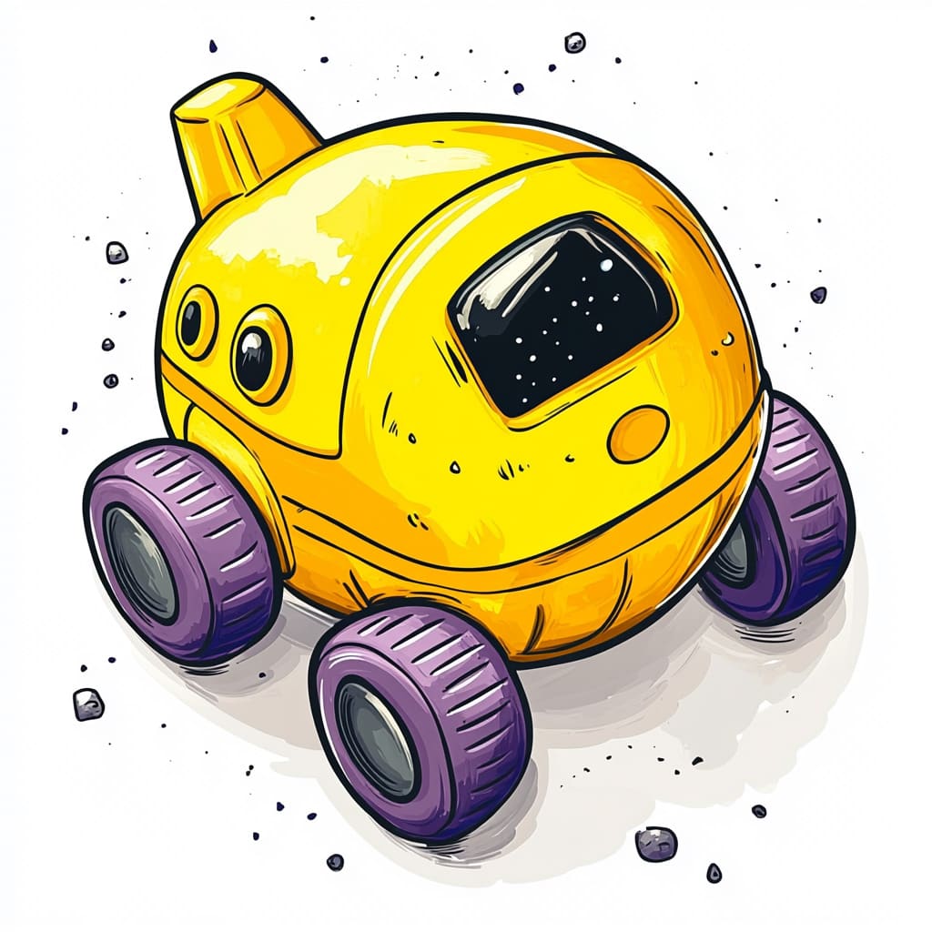 How to Draw a Space Rover logo