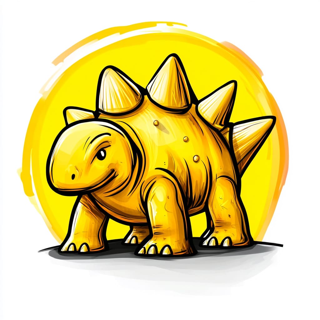 How to Draw a Stegosaurus logo