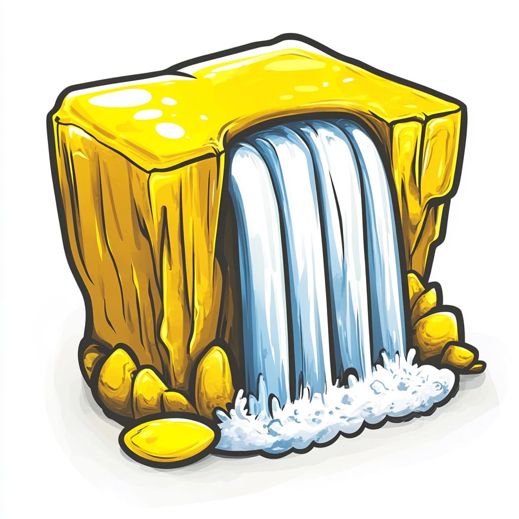 How to Draw a Waterfall logo