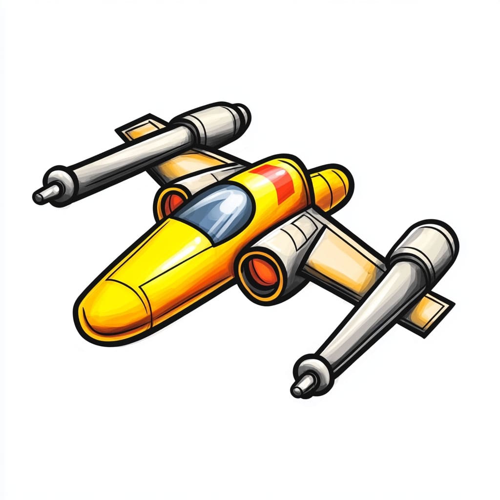 How to Draw an X-wing logo