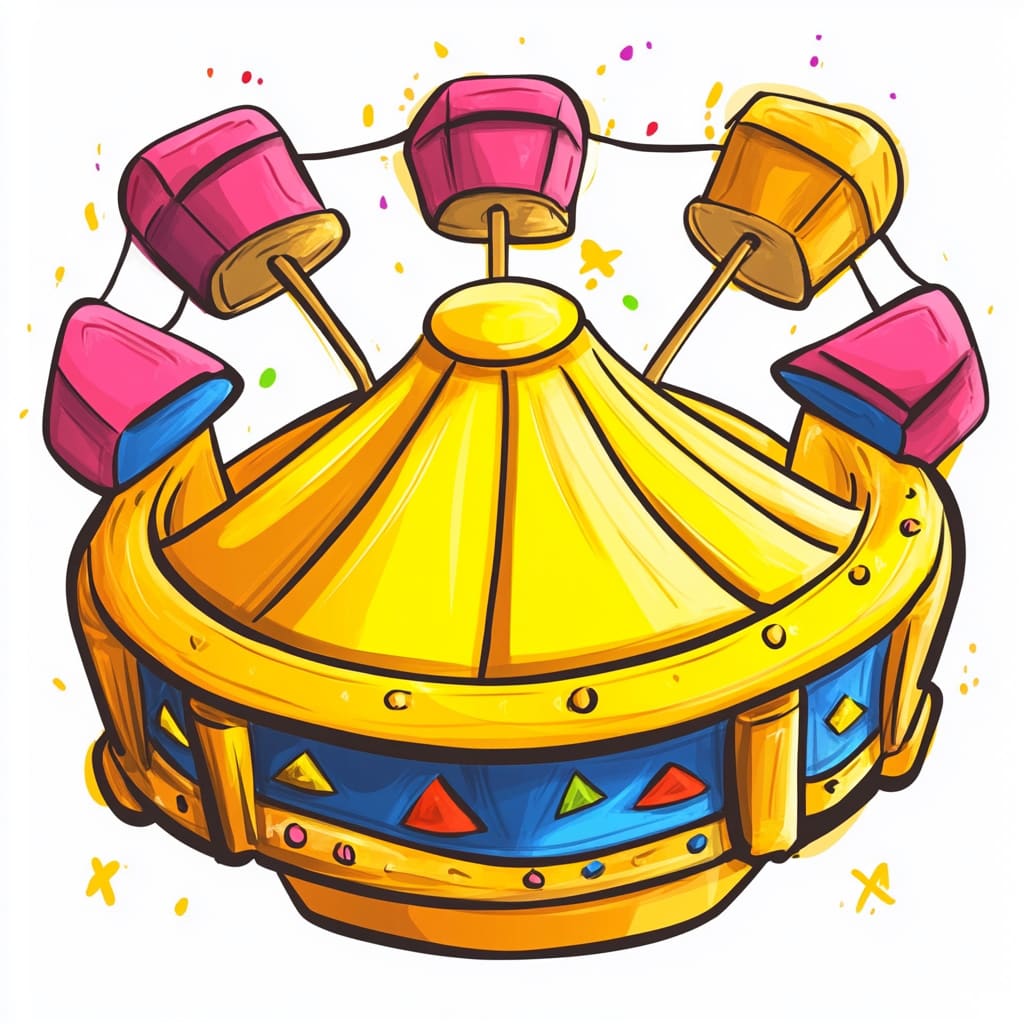 How to Draw an Amusement Park logo