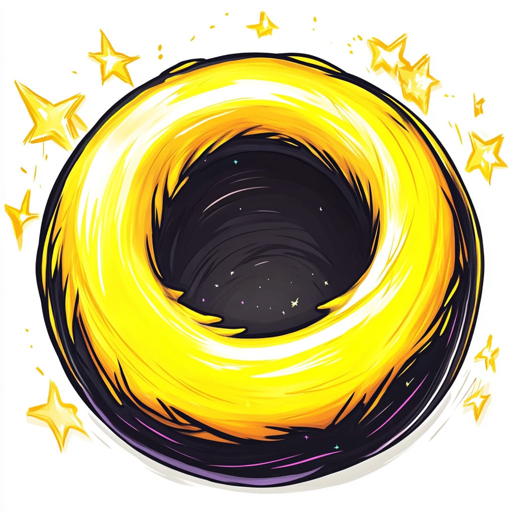 How to Draw a Black Hole logo