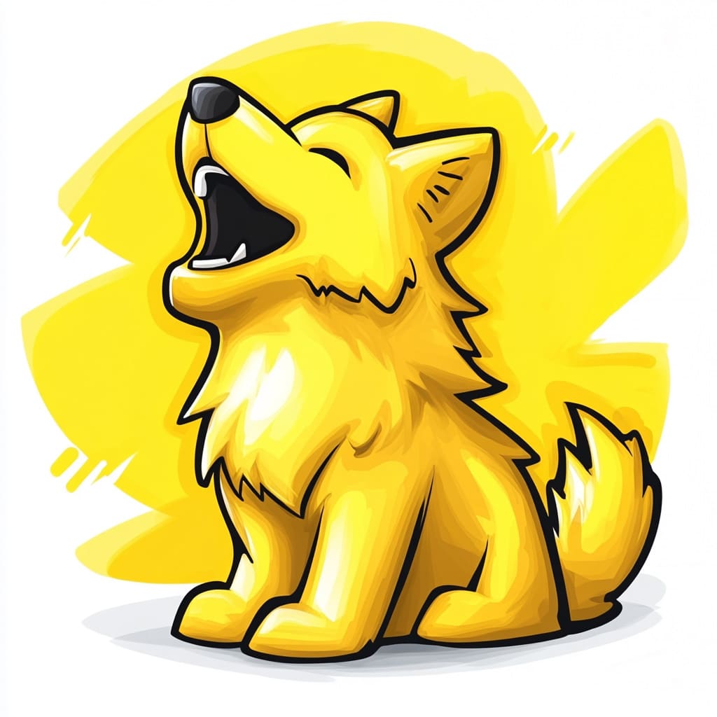How to Draw a Howling Wolf logo
