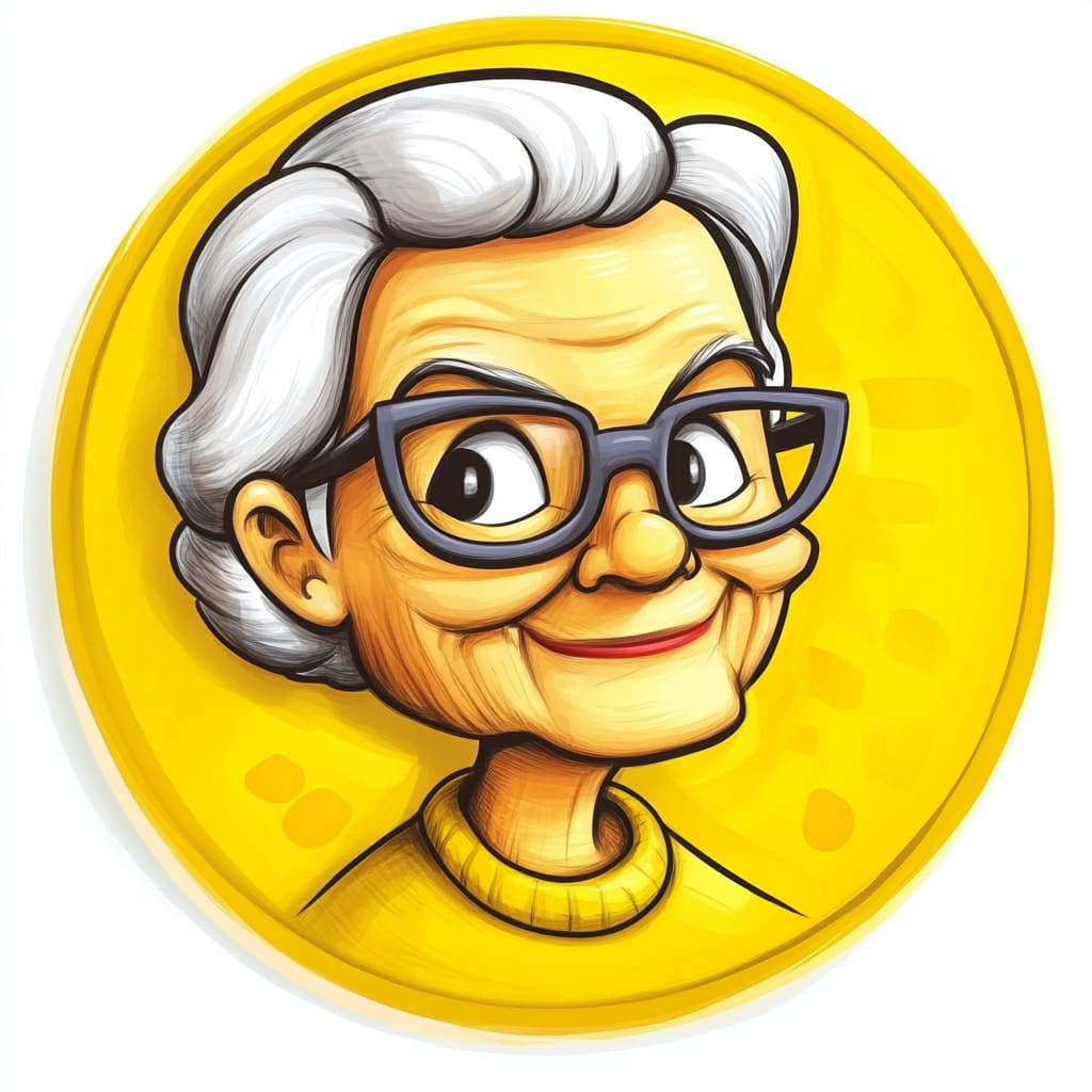 How to Draw an Old Lady logo