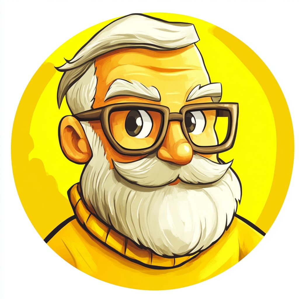 How to Draw an Old Man logo