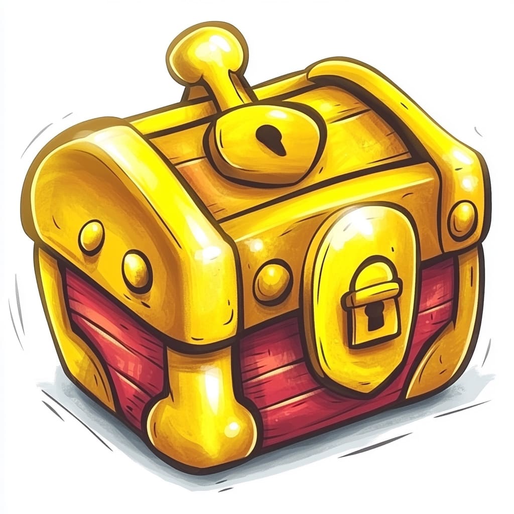 How to Draw a Treasure Chest logo