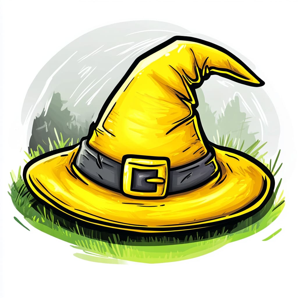 How to Draw a Witch Hat logo